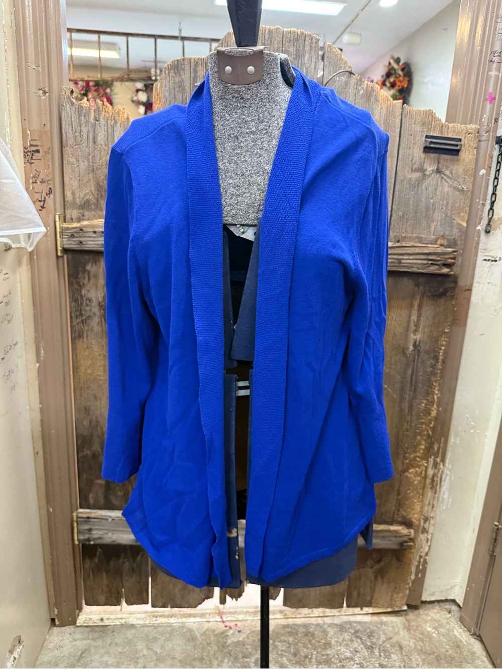 Source Unknown Open-Front Cardigan - Royal Blue